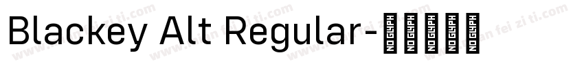 Blackey Alt Regular字体转换